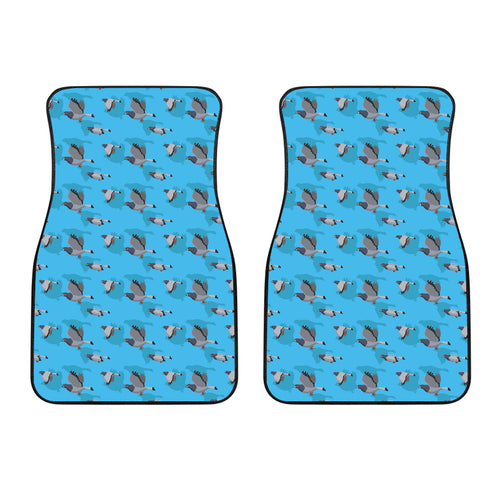 Pigeon Pattern Print Design 05 Front Car Mats