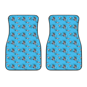 Pigeon Pattern Print Design 05 Front Car Mats