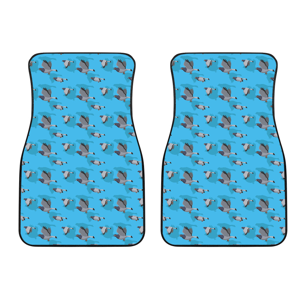 Pigeon Pattern Print Design 05 Front Car Mats