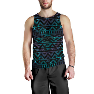 Space Tribal Galaxy Pattern Men Tank Top