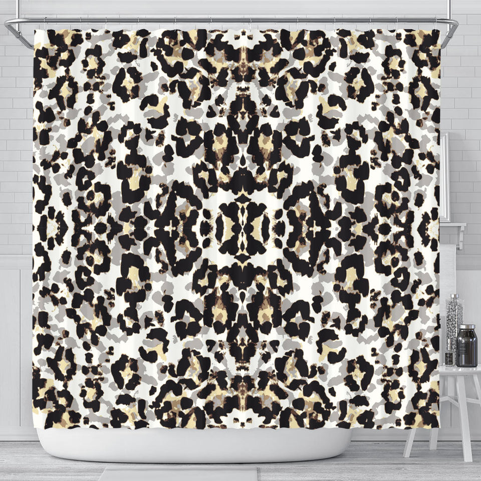 Leopard Skin Pattern Shower Curtain Fulfilled In US