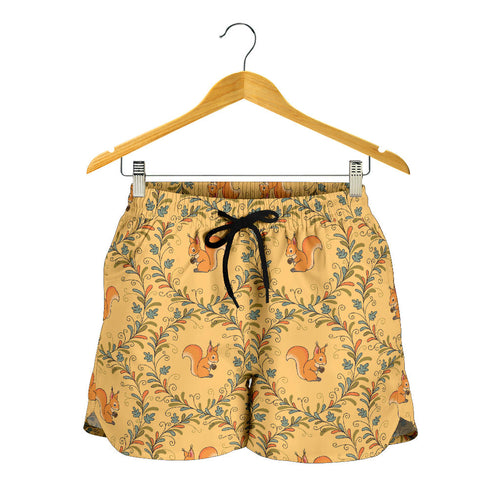 Squirrel Pattern Print Design 01 Women Shorts