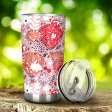 Red Pink Hot Air Balloon Pattern Tumbler