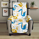 Saxophone Pattern Chair Cover Protector