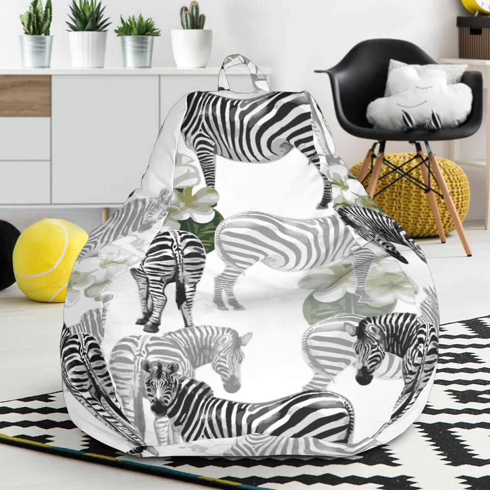 Zebra Pattern Bean Bag Cover