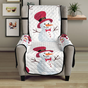 Cute Snowman Pattern Chair Cover Protector