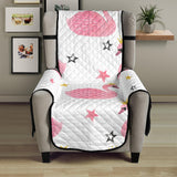 Pink Swan Pattern Chair Cover Protector