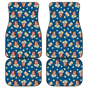 Popcorn Pattern Print Design 03 Front and Back Car Mats