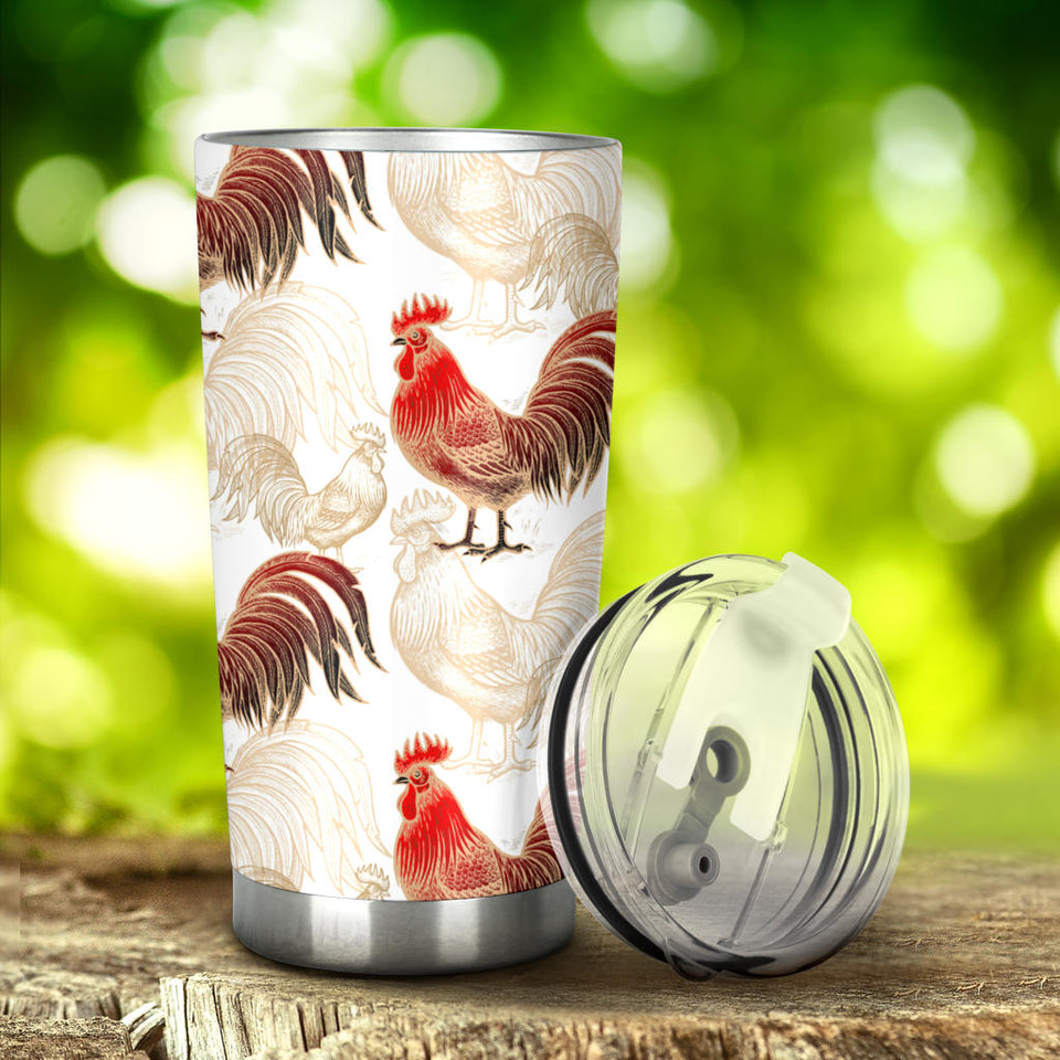 Rooster Chicken Pattern Tumbler