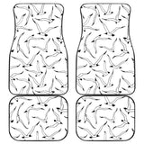 Seagull Pattern Print Design 04 Front and Back Car Mats