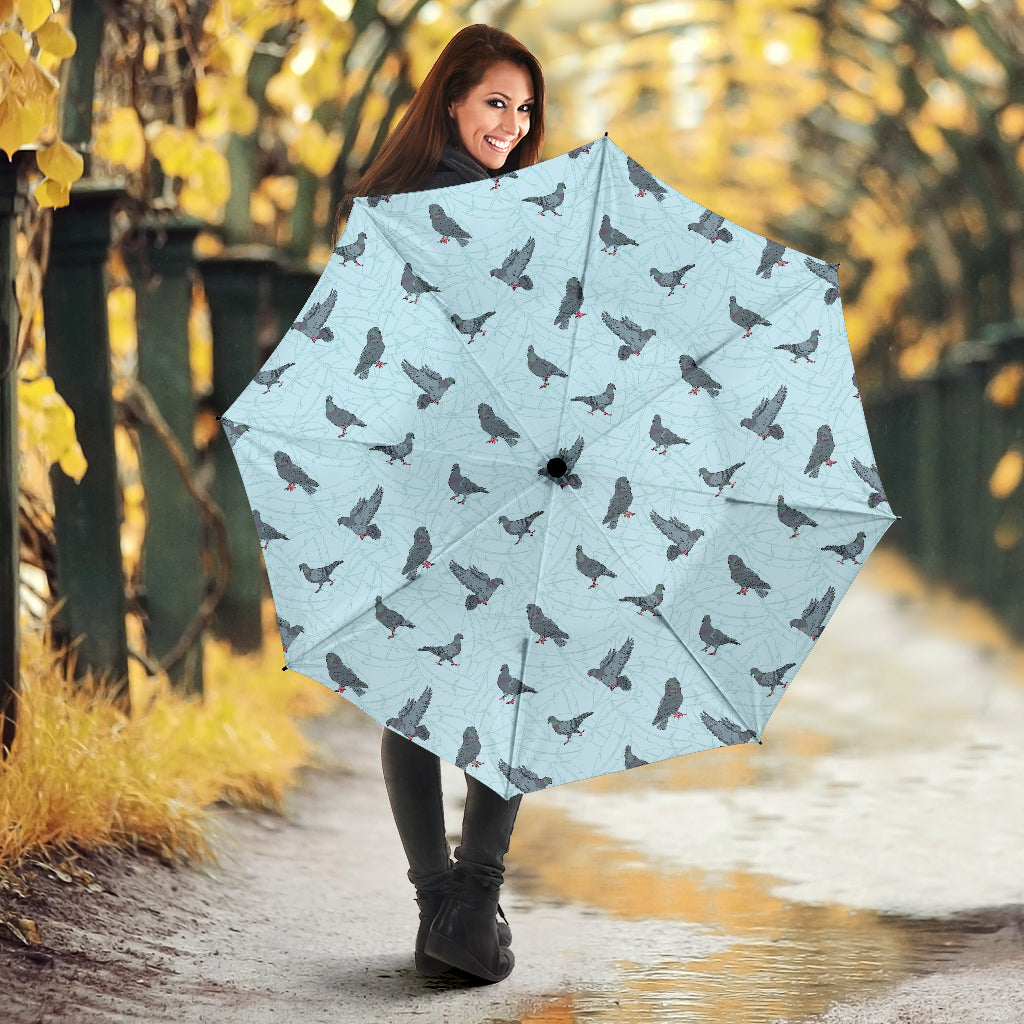 Pigeon Pattern Print Design 02 Umbrella