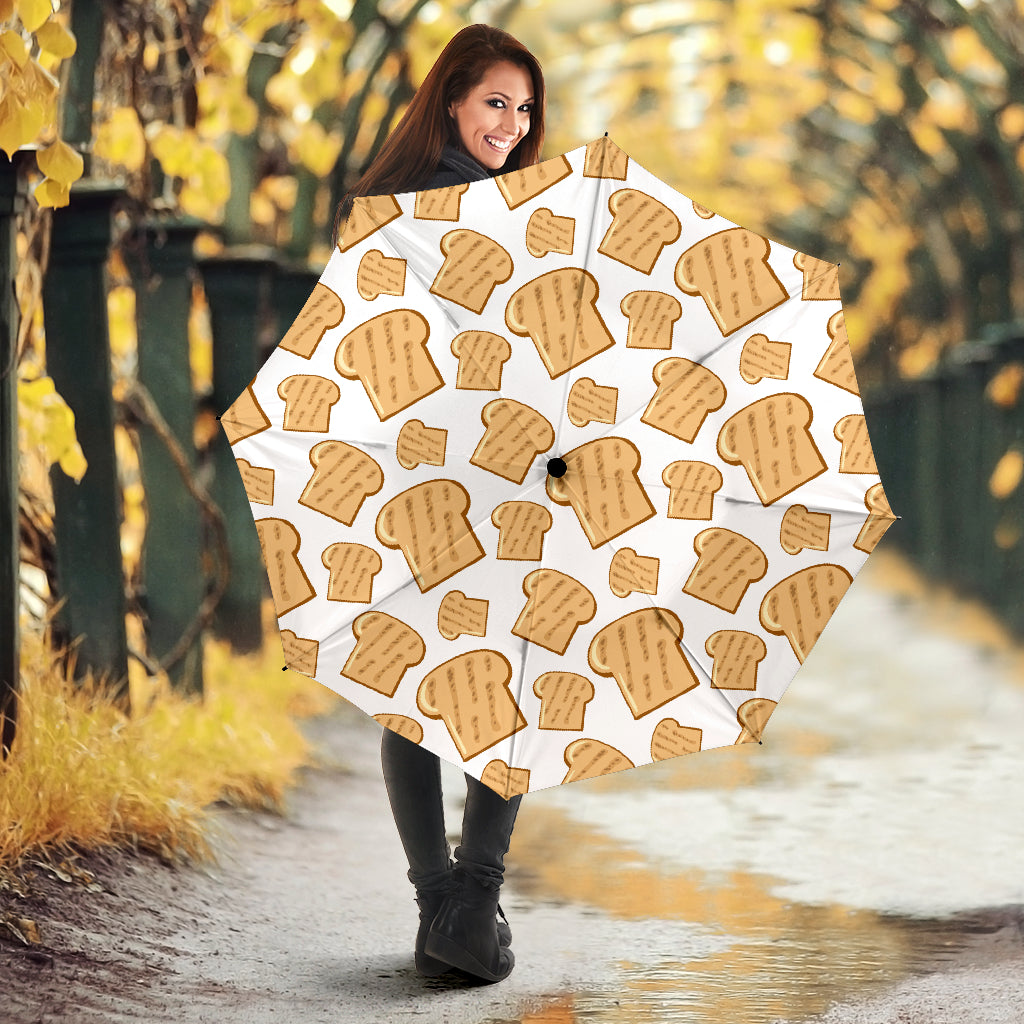 Bread Toast Pattern Print Design 05 Umbrella