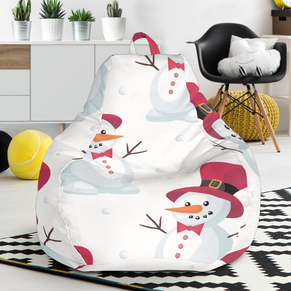 Cute Snowman Pattern Bean Bag Cover