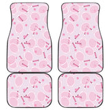 Tennis Pattern Print Design 02 Front and Back Car Mats