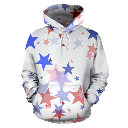 USA Star Pattern Men Women Pullover Hoodie