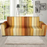 Wood Printed Pattern Print Design 01  Sofa Slipcover