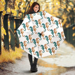 Seahorse Pattern Background Umbrella