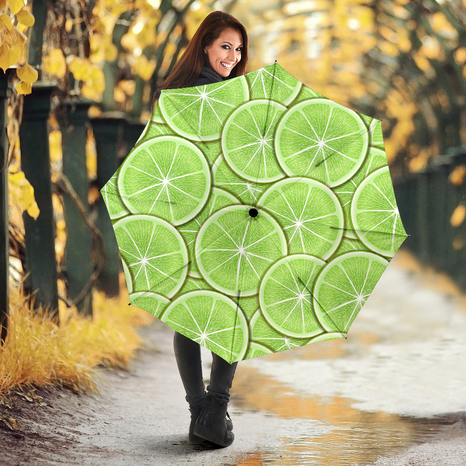 Sliced Lime Pattern Umbrella