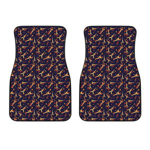 Eiffel Tower Pattern Print Design 02 Front Car Mats