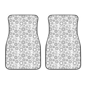 Gear Pattern Print Design 03 Front Car Mats