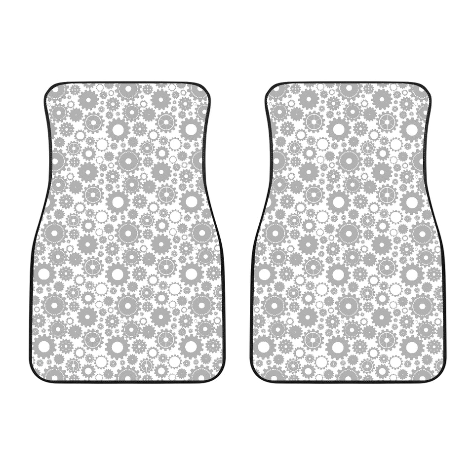 Gear Pattern Print Design 03 Front Car Mats