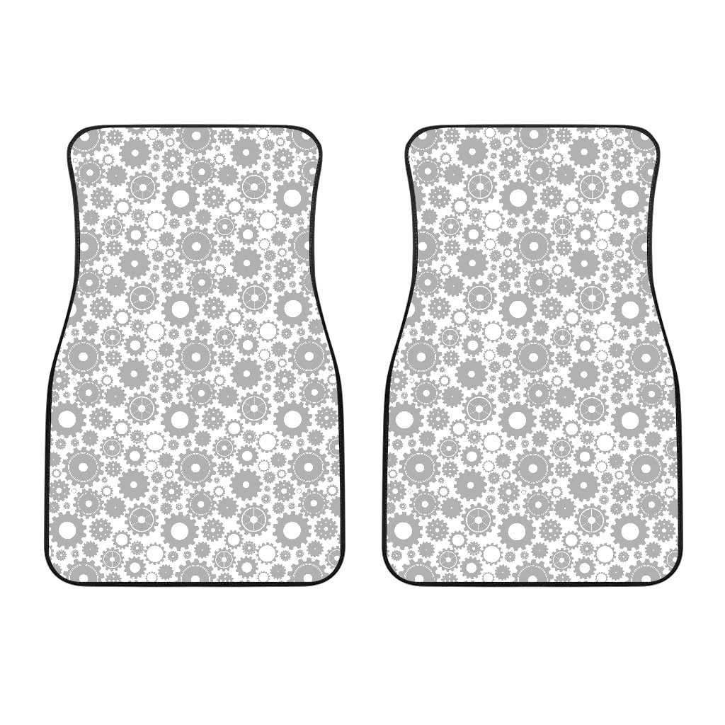 Gear Pattern Print Design 03 Front Car Mats