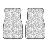 Gear Pattern Print Design 03 Front Car Mats