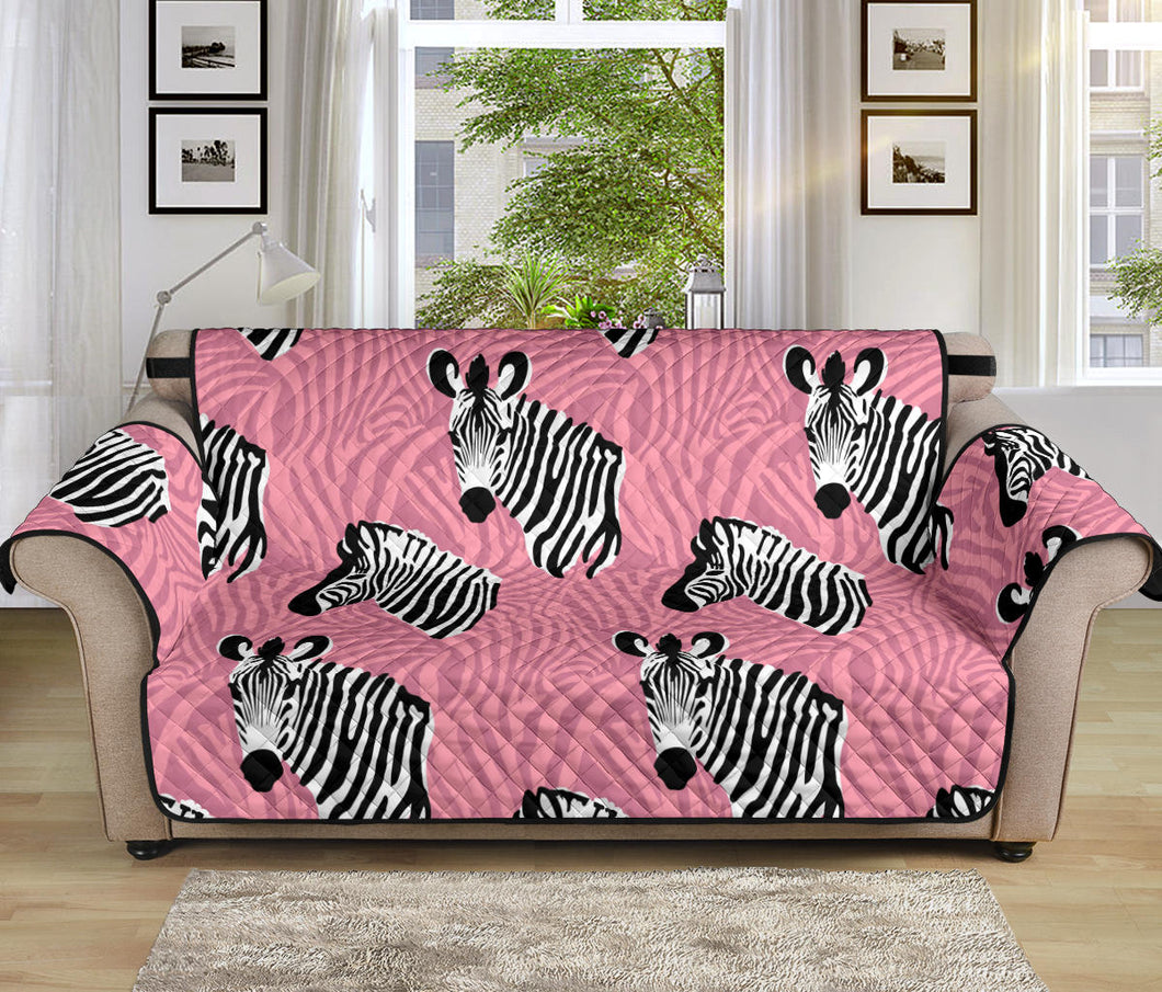 Zebra Head Pattern Sofa Cover Protector