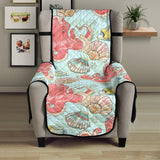 Octopus Fish Shell Pattern Chair Cover Protector