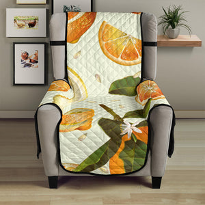 Orange Pattern Chair Cover Protector