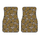 Dice Pattern Print Design 02 Front Car Mats