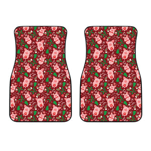 Pig Pattern Print Design 01 Front Car Mats