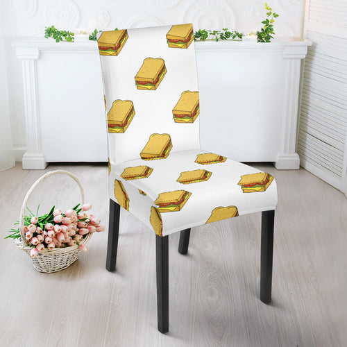 Sandwich Pattern Print Design 04 Dining Chair Slipcover