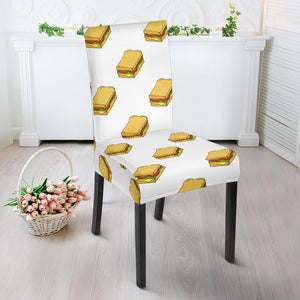 Sandwich Pattern Print Design 04 Dining Chair Slipcover