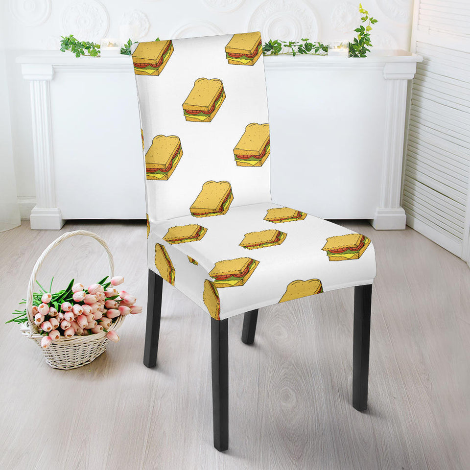 Sandwich Pattern Print Design 04 Dining Chair Slipcover