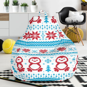 Penguin Sweater Printed Pattern Bean Bag Cover