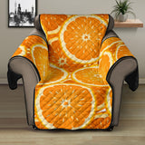 Sliced Orange Pattern Recliner Cover Protector