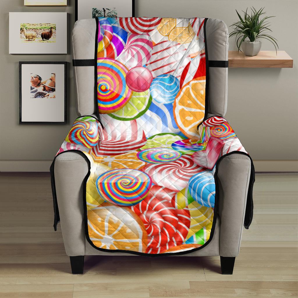 Candy Lollipop Pattern Chair Cover Protector