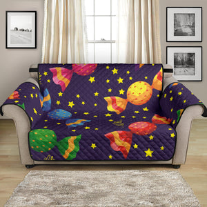 Candy Star Pattern Loveseat Couch Cover Protector