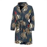 Garlic Pattern Men Bathrobe