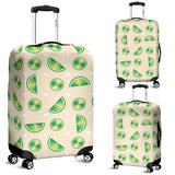 Lime Pattern Luggage Covers