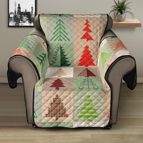 Christmas Tree Pattern Recliner Cover Protector