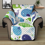 Whale Stripe Dot Pattern Recliner Cover Protector