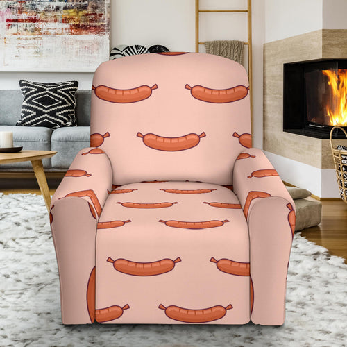 Sausage Pattern Print Design 01 Recliner Chair Slipcover