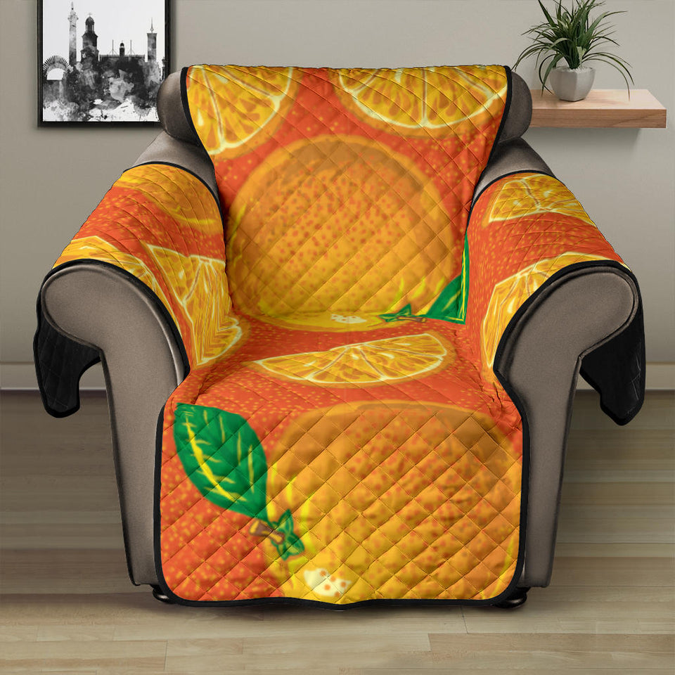 Orange Pattern background Recliner Cover Protector