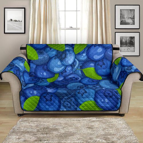 Blueberry Pattern Background Loveseat Couch Cover Protector