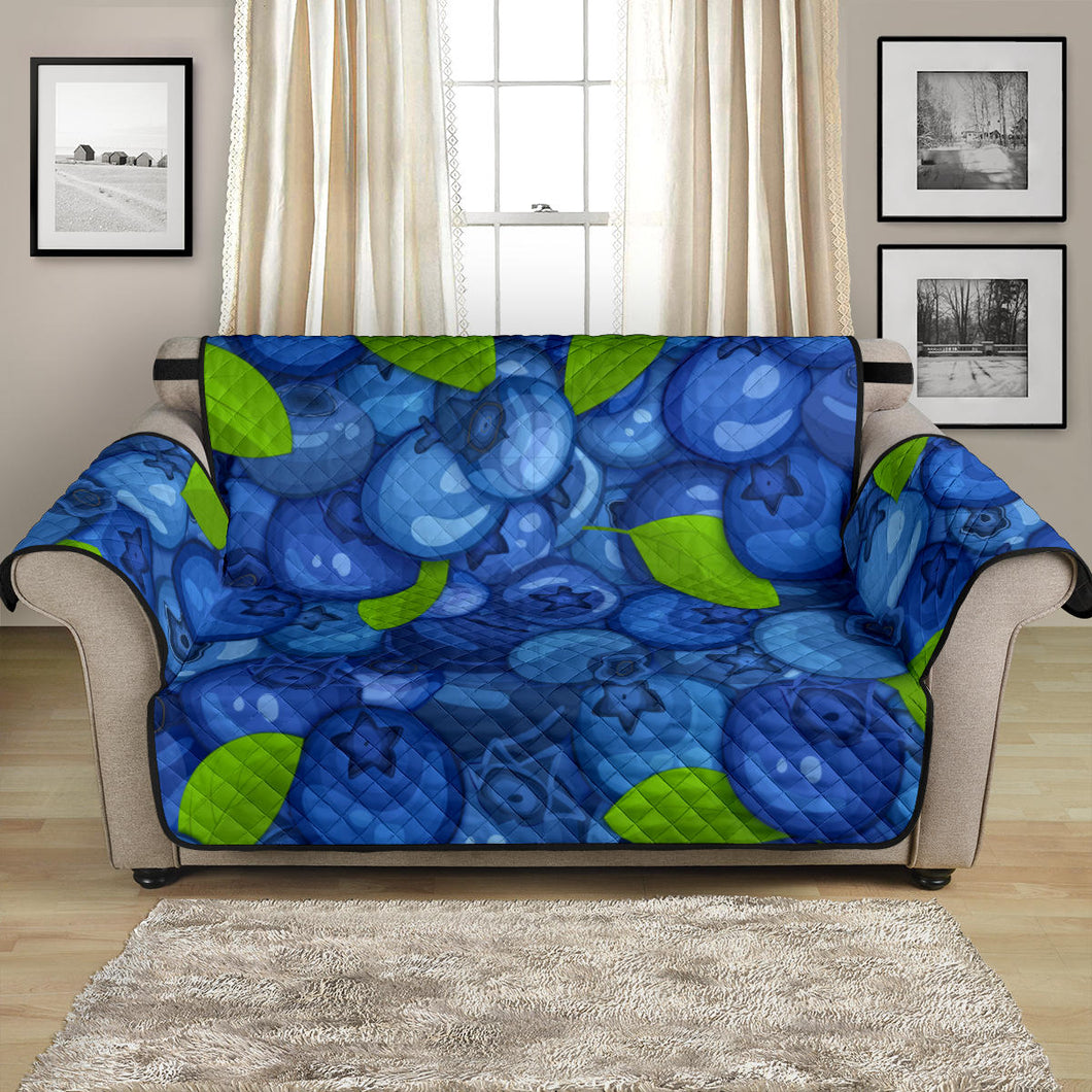 Blueberry Pattern Background Loveseat Couch Cover Protector