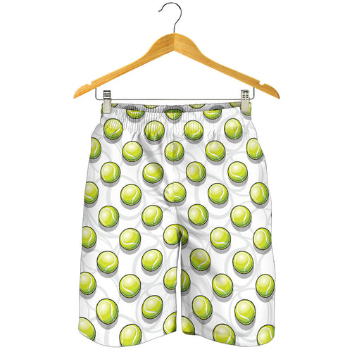 Tennis Pattern Print Design 05 Men Shorts
