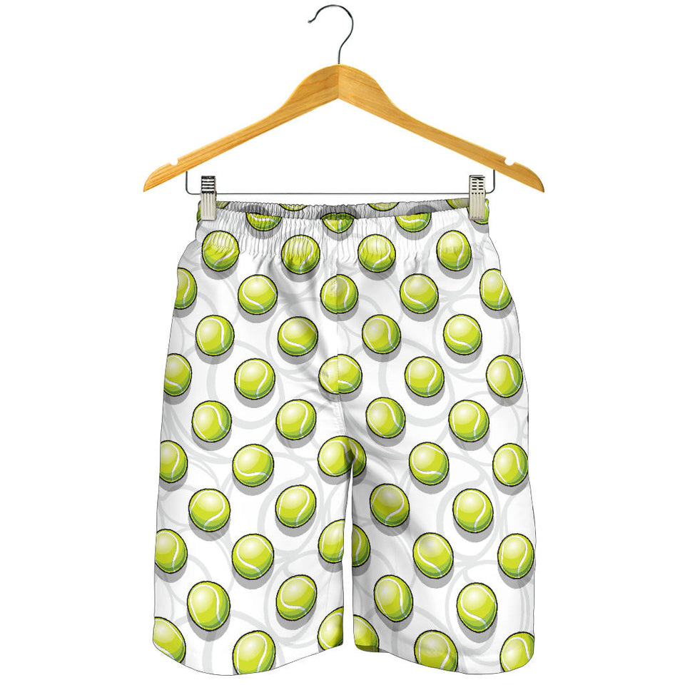 Tennis Pattern Print Design 05 Men Shorts