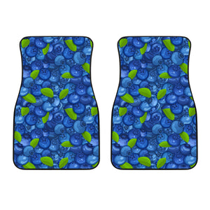 Blueberry Pattern Background Front Car Mats